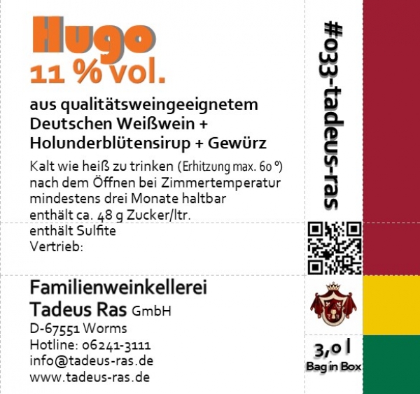 Gewürzte Scheurebe mit Holunderblütensirup